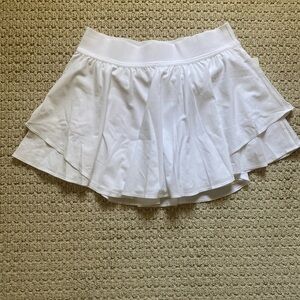 Lululemon White Court Rival High Waist Skirt Size 8 NWT